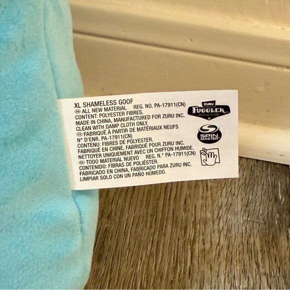 XL FUGGLER Blue and Pink Plush Monster plush - Picture 4 of 4